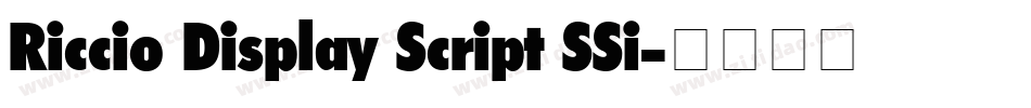 Riccio Display Script SSi字体转换